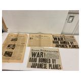 1940, 41 and 1945 newspapers