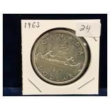 1963 Canadian Silver Dollar