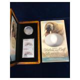 2004 Walrus Proof .9999 Silver $5 Coin & Stamp