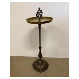 Antique brass table    Total height 32"