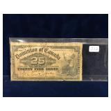 1900 Dominion of Canada Shinplaster Courtney