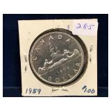 1959 Canadian Silver Dollar