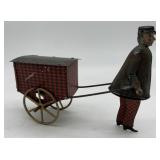prewar French Martin man pulling cart