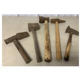 5 Assorted Blacksmith Hammers