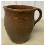 Redware Gallon Pitcher with Handle