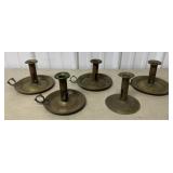 5 Metal Candle Holders,Some adjustable