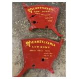 lot of 2 Pennsylvania Grain Drill Ends