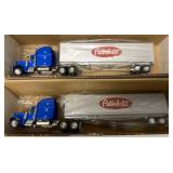 lot of 2 Liberty Classics Peterbilt Truck & Traile