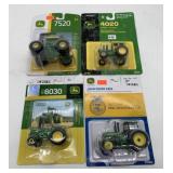 4 Ertl John Deere 4955, 4020, 6030, 7520