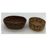 2 small Indian baskets