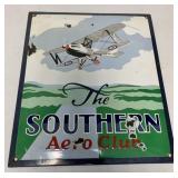 the Southern Aero Club porcelain sign