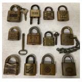 12 Padlocks-Eagle, Safe, RFD, Superb, Ace others