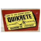 Single Sided Quikrete Concrete Tin Sign