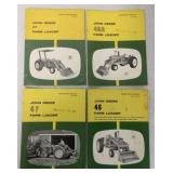 4 John Deere Farm Loader Op. Manuals