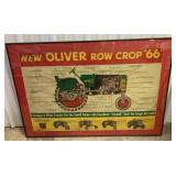 Framed Oliver Row Crop 66 Advertisement