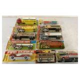 11 Tootsietoy Trucks, Fire Engine, others