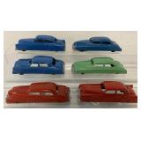 6 Tootsietoy Various Cars- Sedans