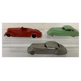 3 Tootsietoy Various Cars-Coupes, Roadster