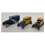 3 Tootsietoy Chevrolet Coupe/Brougham/Delivery Van