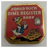 Donald Duck Dime Register Bank