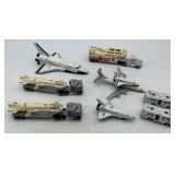 8 diecast space related vehicles; Matchbox etc.