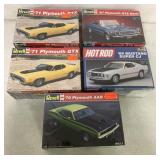 5 Revell Model Kits in Plastic