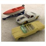 3 Matchbox boat & cars