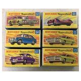 6 Matchbox #62, 64, 67, 68, 73, 73