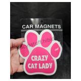 Crazy Cat Lady Car Magnet