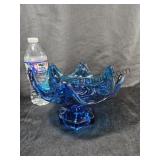 Viking Glass Blue Dish