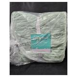 Twin Size Quilted Blanket New Green