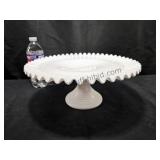 VNT Fenton Milkglass Cake Plate