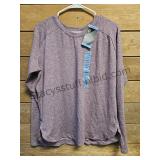 Soft Heather Top Purple SZ Large