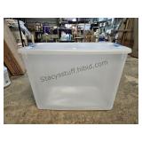 Deep Plastic Storage Tote