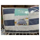 Blue Striped Comforter Twin