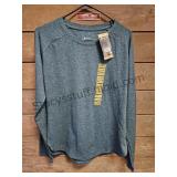 Soft Heather Top Grn/Blk SZ Med