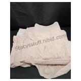 2 42x84 Pink Ruffle Lined Curtain Panels