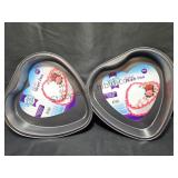 2 Heart Cake Pans