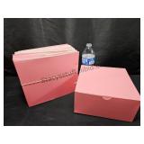 24 Pink Pastry , Cupcake Boxes 8x8x4