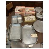 Baking pans, popcorn popper, cake pans