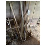 Assorted Tools, Sledgehammer, Pitchfork, Shovel