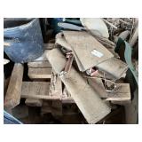 Section cleanout, flowerpots, mower parts