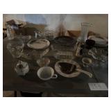 Plates, Tea Set, Crystal Glassware