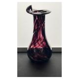 9" Amethyst swirl jack in pulpit glass vase