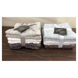 2 New 6 Packs Mulberry Washcloths