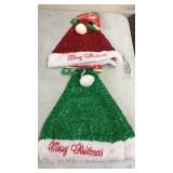 2 New Christmas Santa Hats