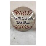 New Baseball 15.5" Button Metal Sign