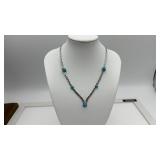 Sarah Coventry turquoise scroll necklace