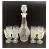 Wexford Decanter and 8 Goblets