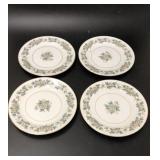 4 Noritake Laurette 7.5" Salad Plates #5047